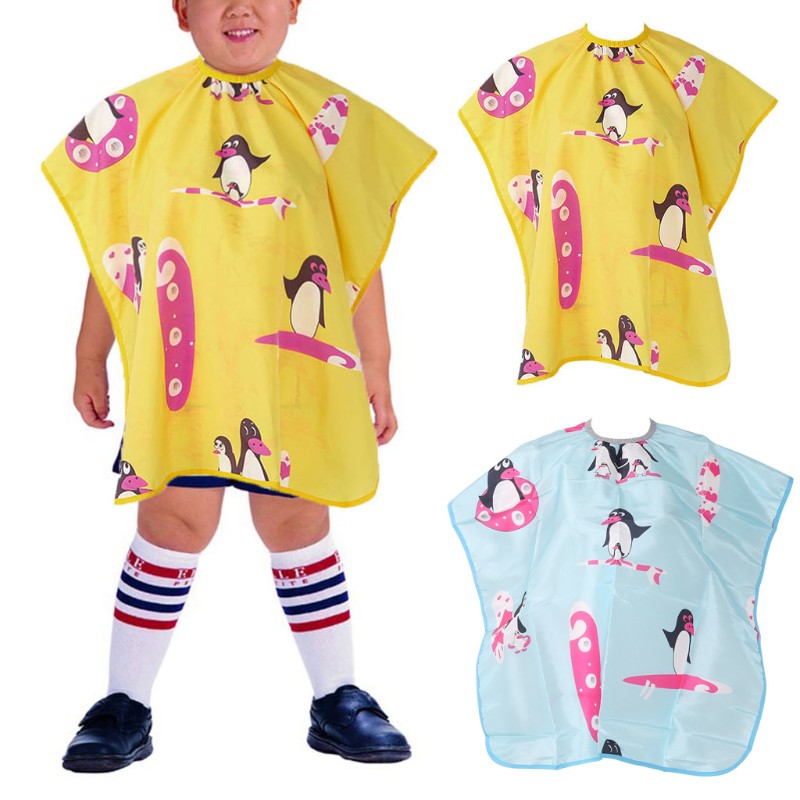 Cắt tóc trẻ em đầy màu sắc không thấm nước Cape Barber Kids Làm tóc Vải Phong cách ngẫu nhiên