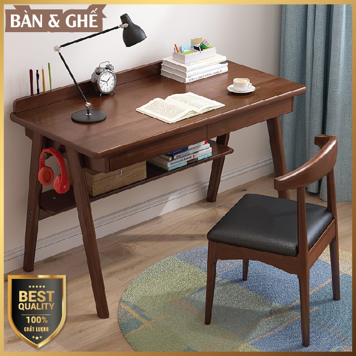 Bàn Làm Việc Gỗ Tự Nhiên, Bàn Máy Tính Bắc Âu Đẹp - Giá Tốt - Bền Vững, Bộ Bàn Ghế Làm Việc Tại Nhà Và Văn Phòng Công Ty