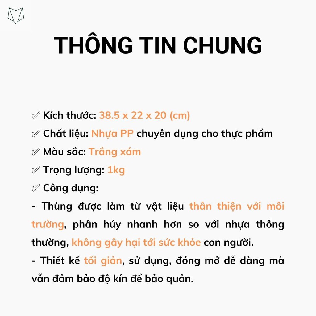 Thùng Đựng Gạo Thông Minh 10KG MẪU MỚI 2021 Thùng Đựng Gạo Chống Ẩm Mốc, Côn Trùng