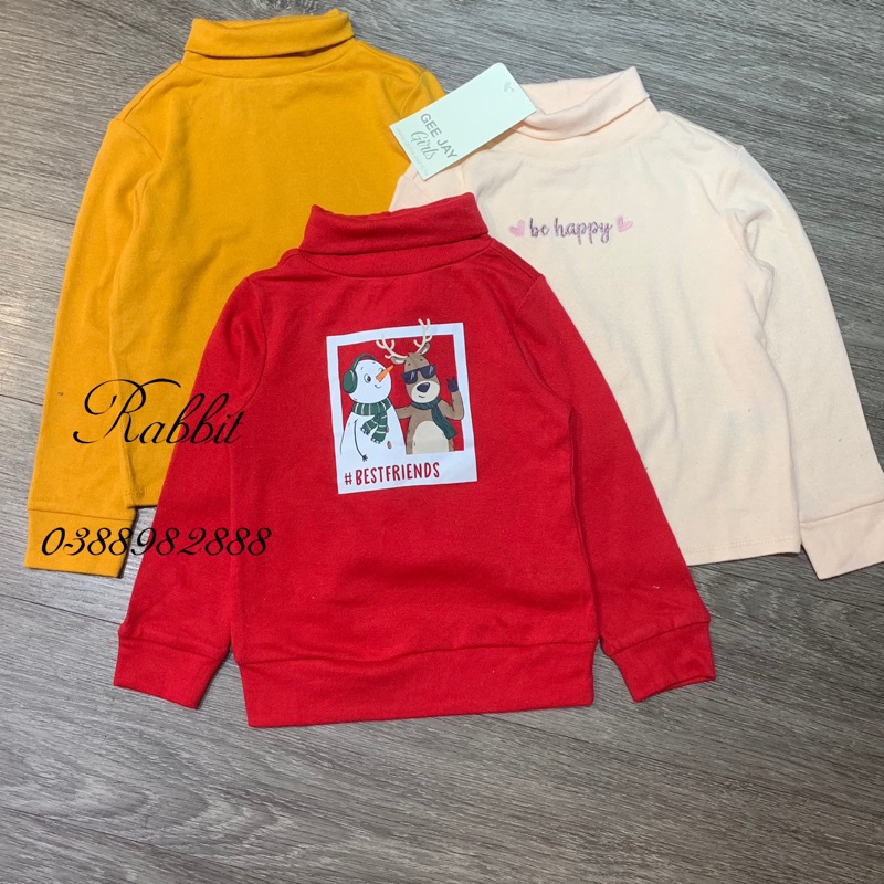 Áo cổ cao Geejay bé gái