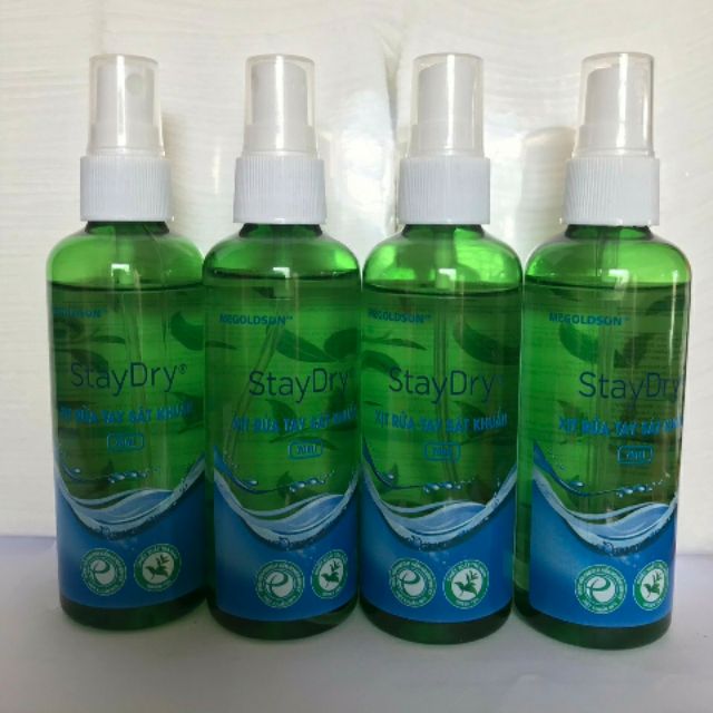 Xịt rửa tay sát khuẩn 70ml StayDry - McGoldson - Việt Nam