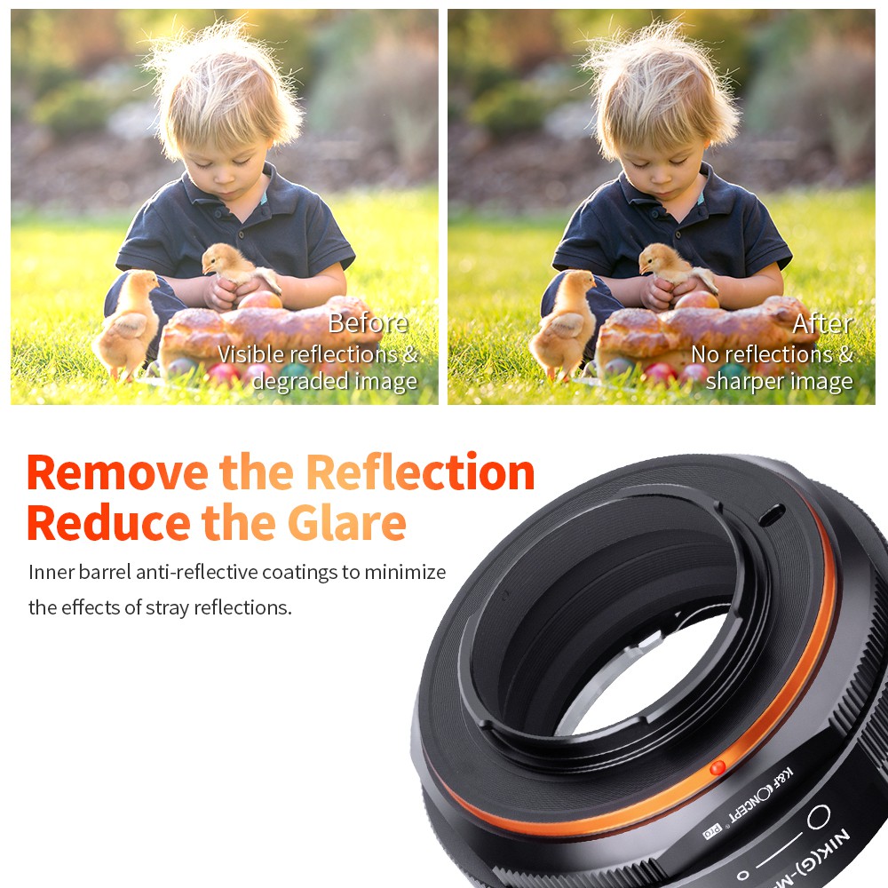 Ngàm Chuyển Đổi Ống Kính Nikon G F AI AIS D Sang Micro M4 / 3
