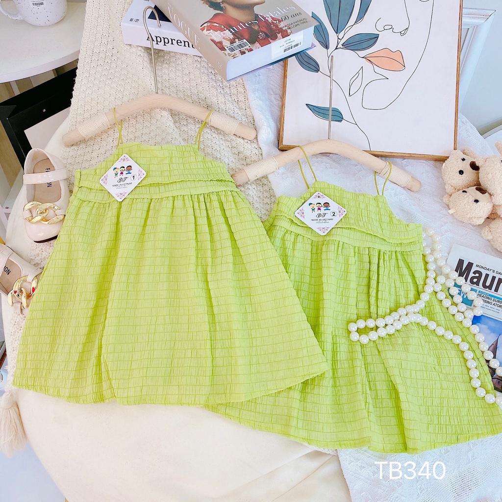 VAY40 - Váy bé gái, Váy 2 dây xòe, chất xốp cho bé từ 8-18kg, Richkid123