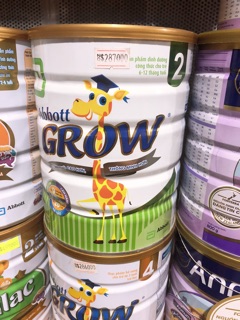 [CAM KẾT CHÍNH HÃNG] SỮA ABBOTT GROW2 900G DATE 2020