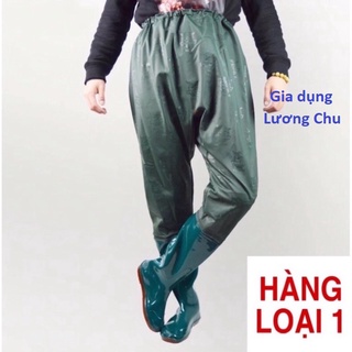 Ủng liền quần lội nước đi mưa 2lớp-ủng làm ao làm ruộng bảo hộ lao động