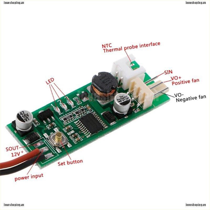 Bộ Điều Khiển Tốc Độ Quạt Tản Nhiệt Dc 12v Cho Pc