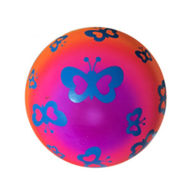 Bóng Cao Su Mềm Bơm Hơi Màu Cầu Vồng Dành Cho Trẻ Em