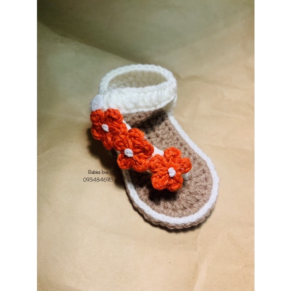 Giày kẹp ngón hoa nhí cho bé gái 0-18m