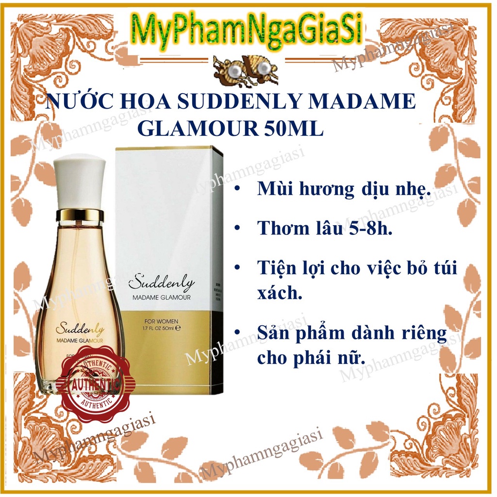 Nước Hoa Suddenly Madame Glamour 50ml – Hương Cây Cỏ dịu nhẹ