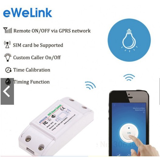 Công Tắc Thông Minh Wifi - Wifi Smart Switch, Làm việc với Ewelink, Điểu Khiển Thiết Bị Từ Xa Bằng Điện Thoại