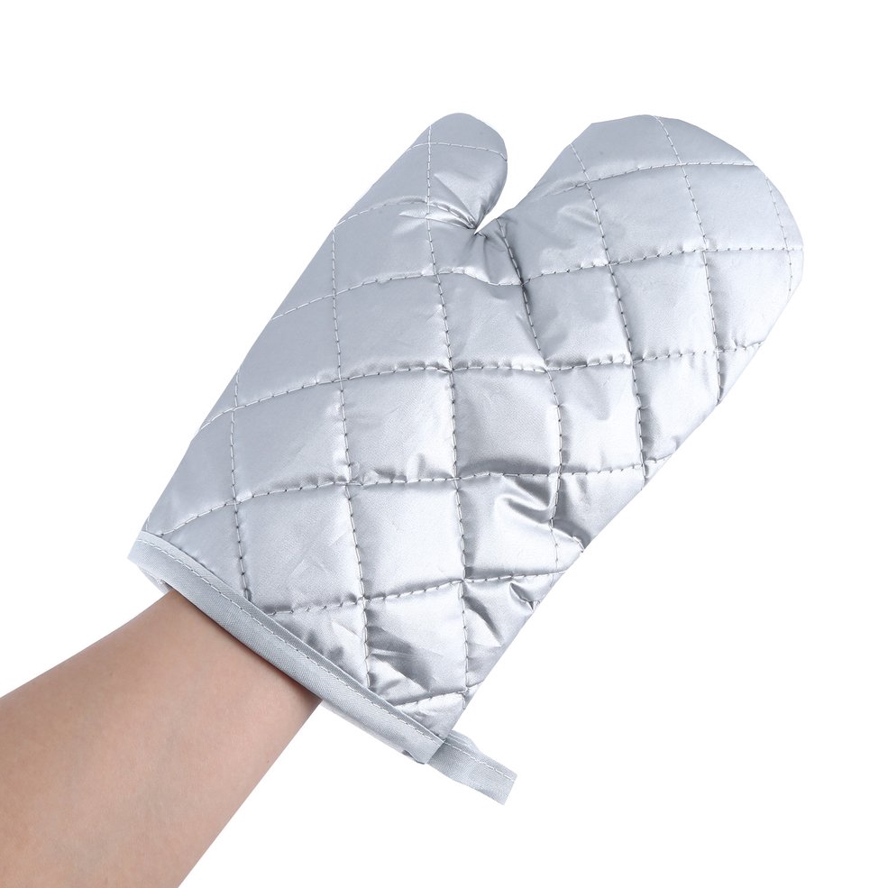•NEW•A2500 Microwave Insulation Anti-scalding Gloves Thickened High Temperature Baking Silver coated gloves
