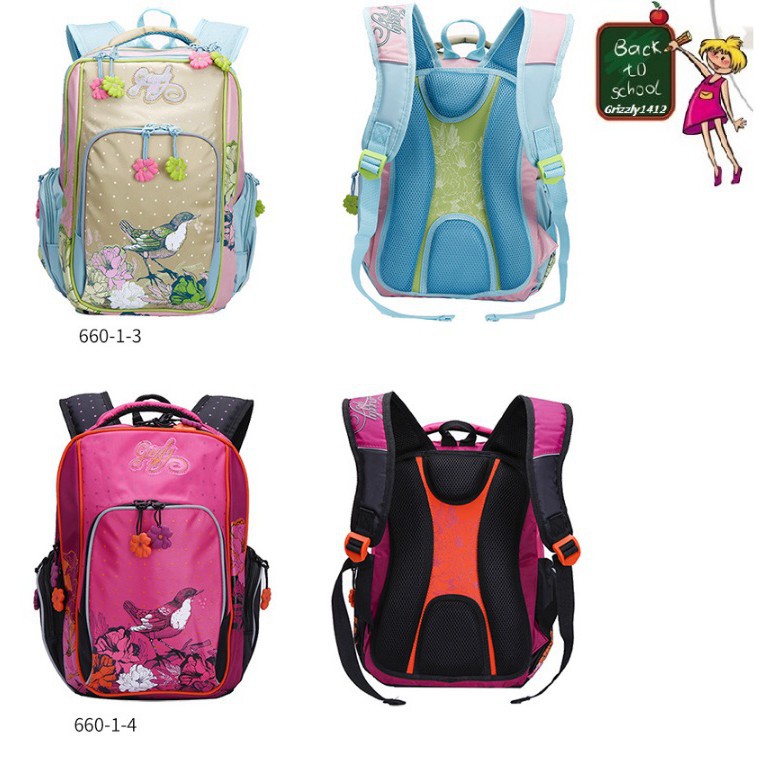 Balo chống gù Nga GRIZZLY cho bé gái dòng 660 (.)