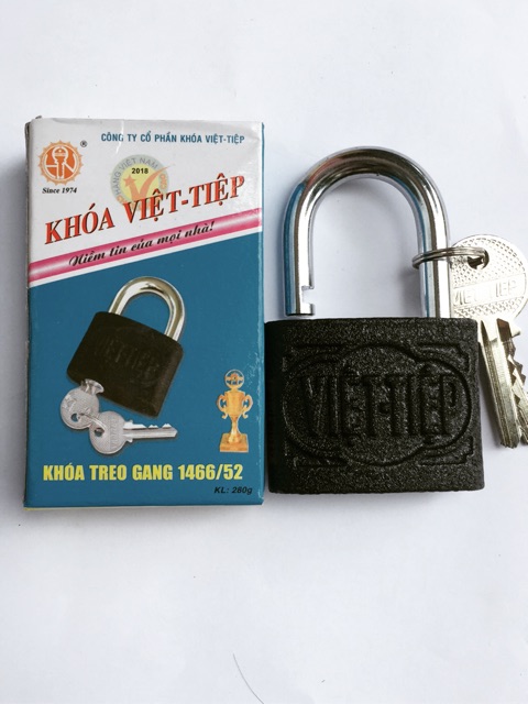 Khoá treo gang Việt Tiệp cao 6,6cm