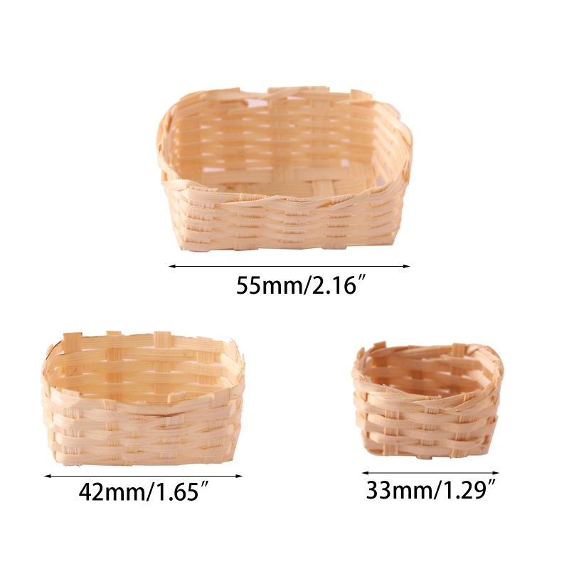 Giỏ Đựng Trái Cây Mini 1 / 12 Độc Đáo Trang Trí Nhà Búp Bê DIY