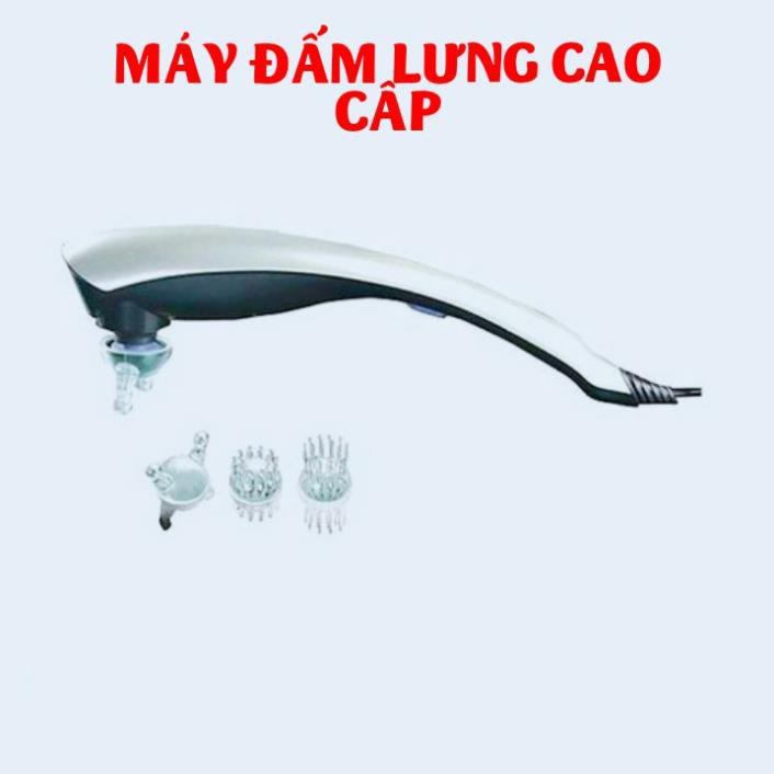 [XẢ KHO+FREE SHIP] MÁY ĐẤM LƯNG, MASSAGE CẦM TAY LC-2007AA. 3 ĐẦU MATXA 2 CHẾ ĐỘ RUNG