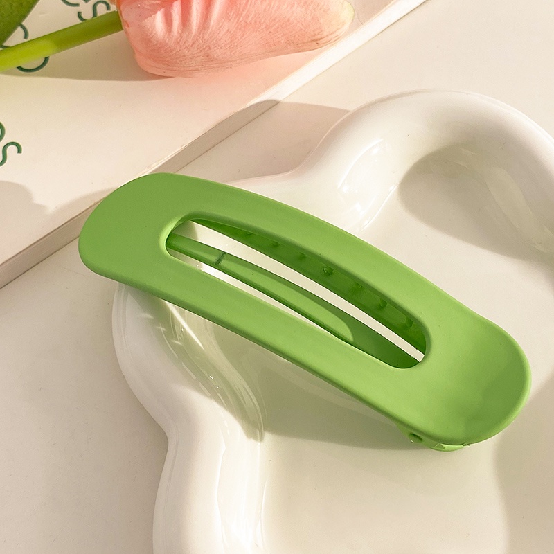 Kẹp Tóc Hình Hoa Màu Xanh Lá Thiết Kế Mới Xinh Xắn Thời Trang Dành Cho Nữ