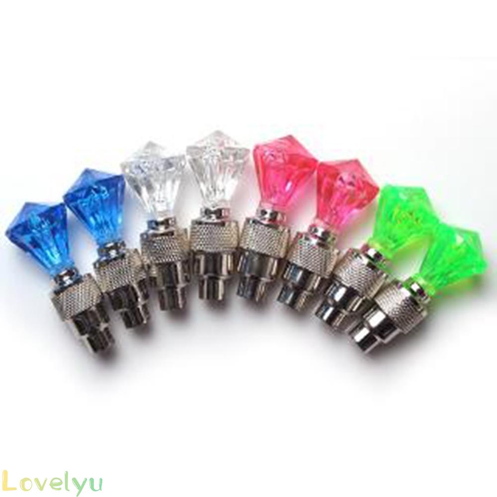 ◀READY▶2pcs Motorcycle Flash Light Lamp Bicycle Tire Wheel Valve Protect Air tap# Good Quality