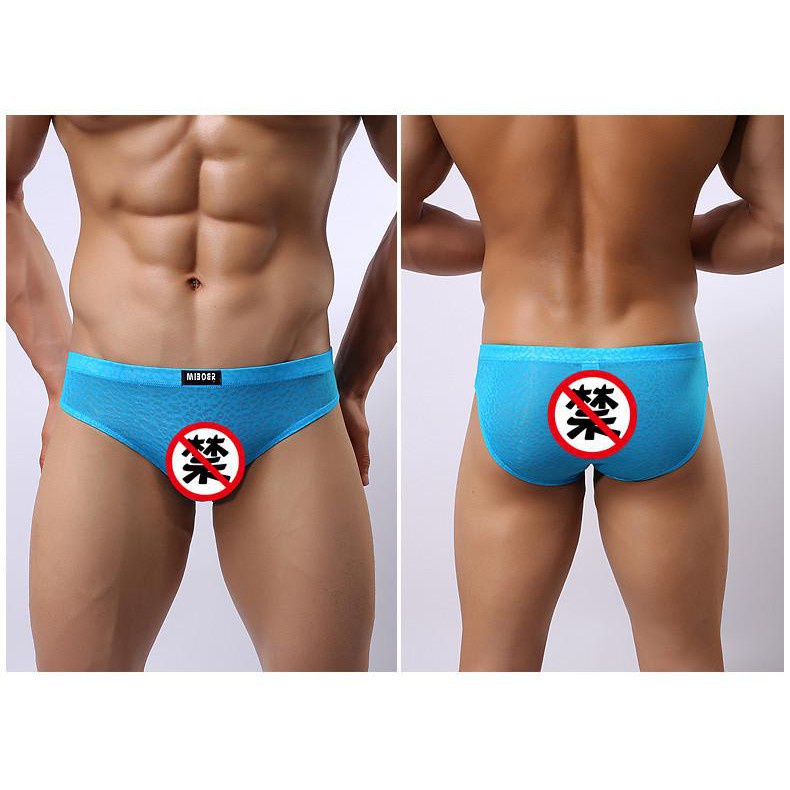 Quần lót nam tam giác cao cấp chất liệu thun cotton, Quần sịp nam tam giác thun phối lưới co dãn 4 chiều - 352