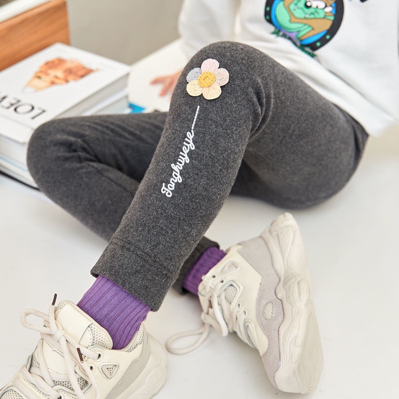 Quần legging co giãn thu đông mới cho bé gái