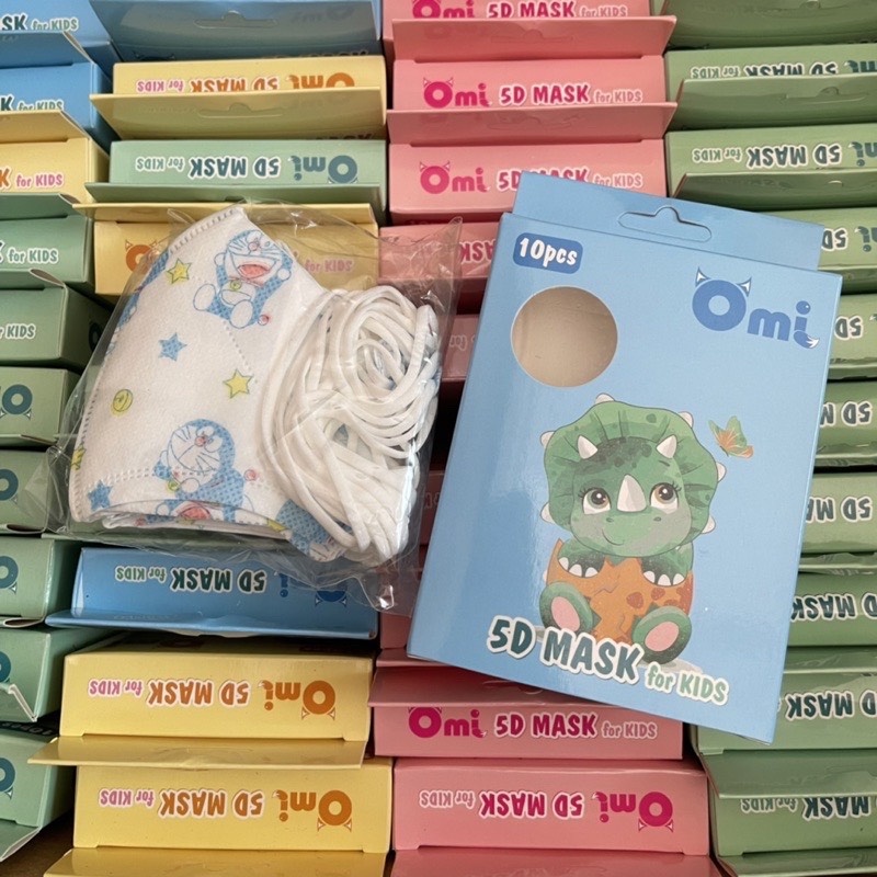 Khẩu trang trẻ em Omi 5D cao cấp dành cho bé từ 1-5 tuổi
