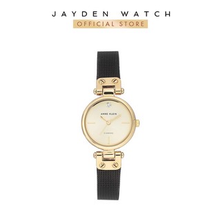 Đồng hồ nữ anne klein 3003chbk gold-tone black strap 26mm