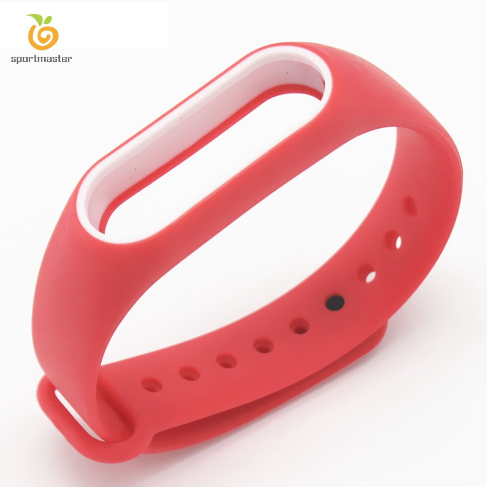 Dây Đeo Thay Thế Chất Liệu Silicon Thiết Kế Nhiều Lỗ Thời Trang Cho Xiaomi Mi Band 2