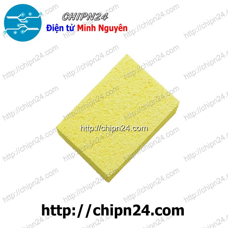 [2 TẤM] (F108) Bọt biển 3.5x5cm (Dùng chùi đầu mỏ hàn)
