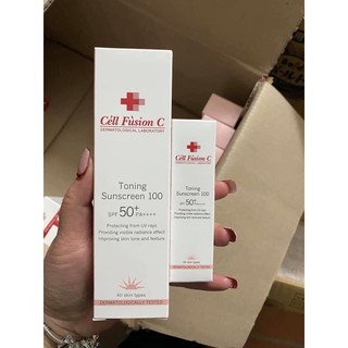 Kem chống nắng Cell Fusion C hồng bật tone Hàn Quốc
