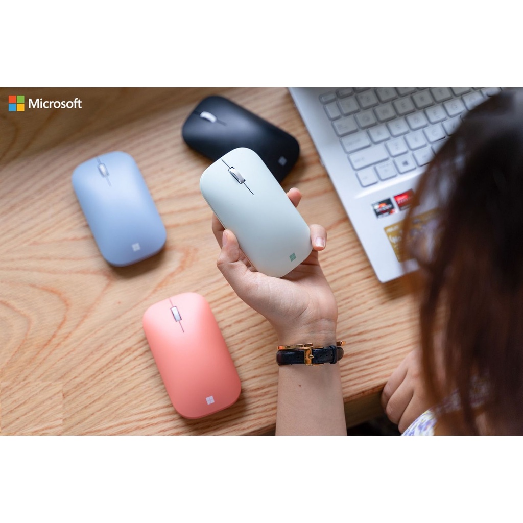 (Mới) Microsoft Surface Mouse bluetooth-Chuột macbook, surface,laptop microsoft chính hãng kết nối không dây-(nhiều màu)