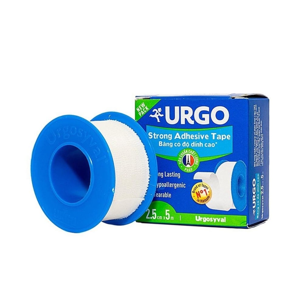 [Hỏa Tốc Q10] Băng keo lụa Urgo có độ dính cao Urgo Syval (2.5cm x 5m)