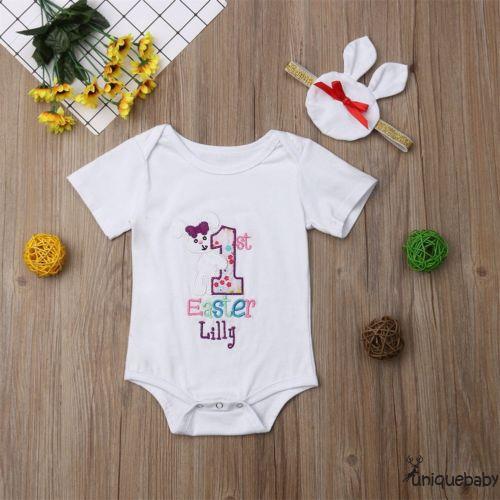 Set đồ liền thân + Băng đô cho bé gái sơ sinh