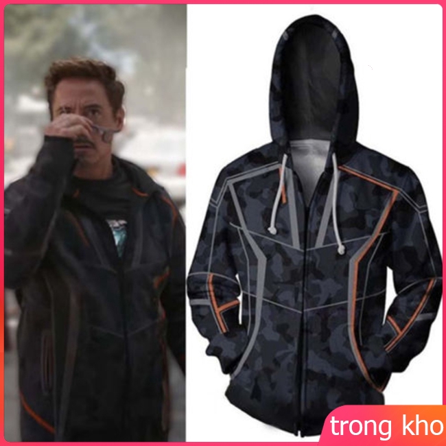 Áo khoác có nón của Người Sắt Tony Stark trong phim Avengers Endgame 3 Cuộc chiến vô cực | BigBuy360 - bigbuy360.vn