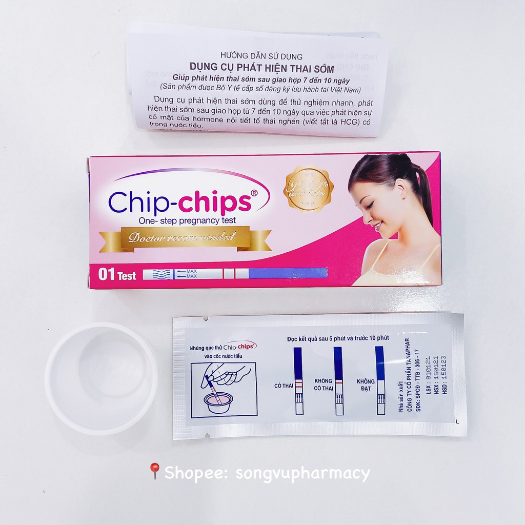 Que thử thai Chip Chip - Chính xác, nhanh  chóng