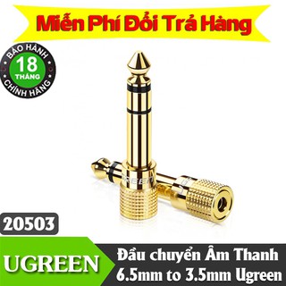 Jack Chuyển Âm Thanh 6.5mm ra 3.5mm - Hàng Chính Hãng Cao Cấp UGREEN 20503