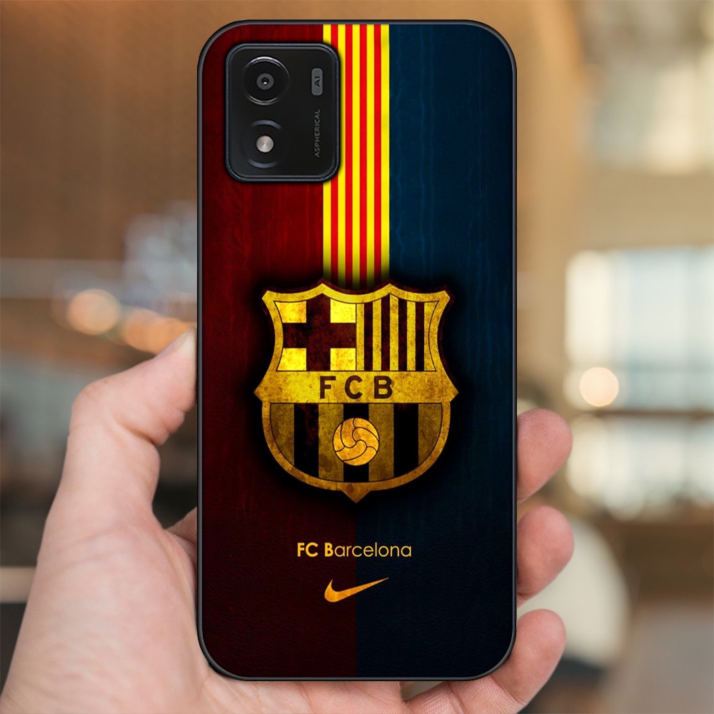 Ốp lưng Vivo Y01 viền đen in hình Barcelona Barca