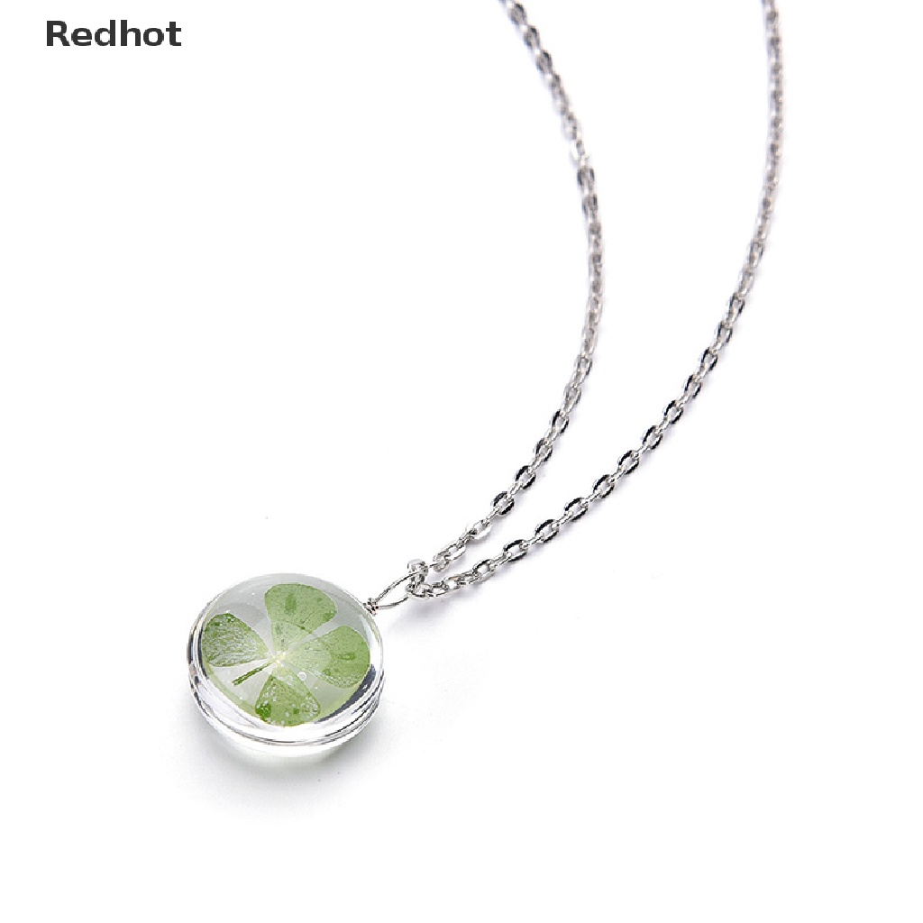 Vòng cổ Mặt Cỏ Bốn Lá Màu Xanh Lá Mới