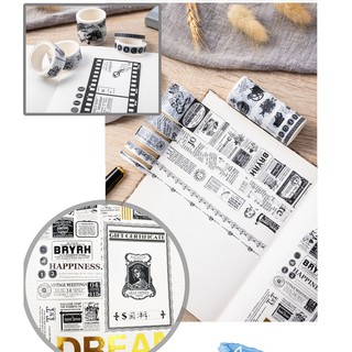 Washi tape set 10 cuộn VINTAGE
