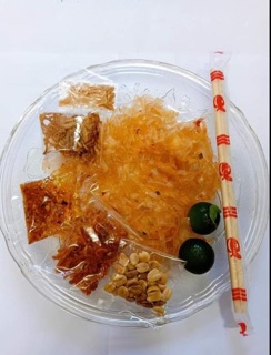 Combo bánh tráng dẻo khô bò
