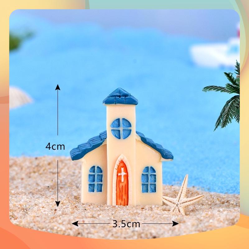 Nhà Thờ Mái Xanh Lớn phụ kiện trang trí tiểu cảnh sen đá terrarium