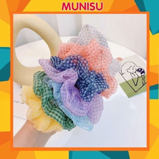 Dây chun buộc tóc vải scrunchies đẹp nhẹ nhàng SC05