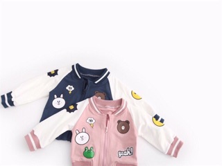 Áo khoác nỉ bomber gấu vịt thỏ