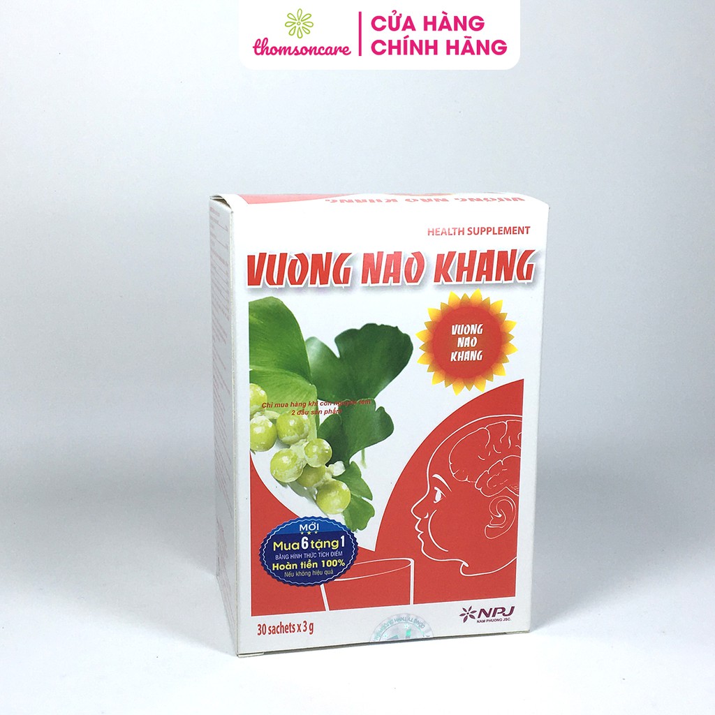 Vương Não Khang hỗ trợ tăng cường trí não cho bé - Mua 6 tặng 1 bằng tem tích điểm