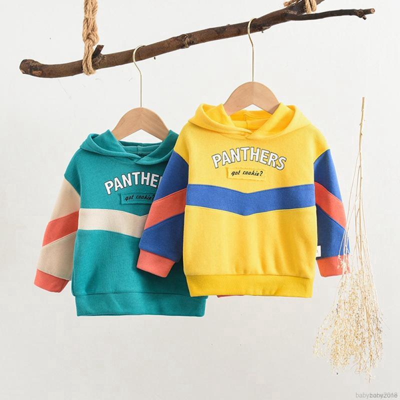 Áo hoodie cotton tay dài cho bé