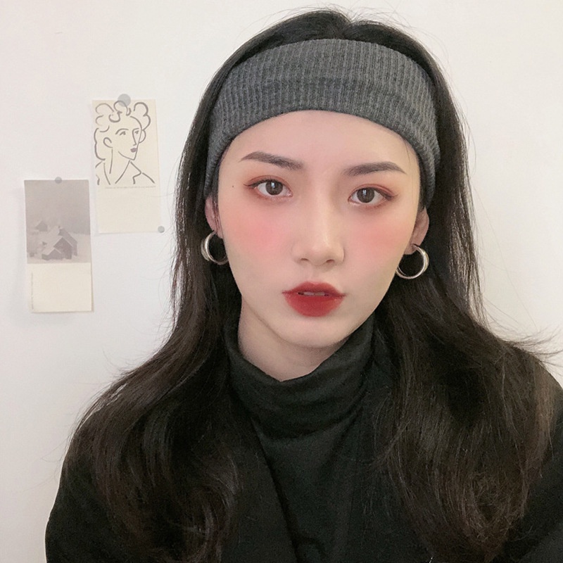 Khuyên tai dạng vòng hình học thời trang Hàn Quốc cổ điển dễ phối đồ 19A1329