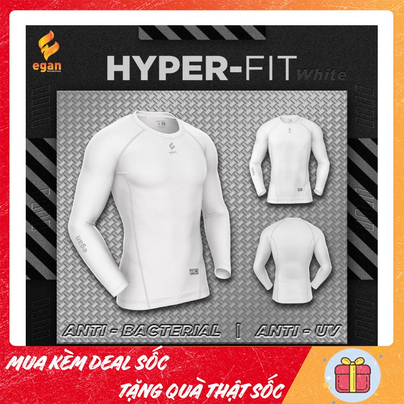 Áo thun tay dài Body Egan Hyper-Fit - Áo giữ nhiệt nam, áo chống nắng đá bóng nam- Kiểu dáng ấn tượng, thấm hút tốt