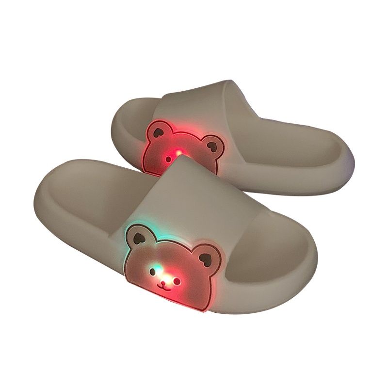 Dép Nữ Quai Ngang Đèn Gấu Phát Sáng