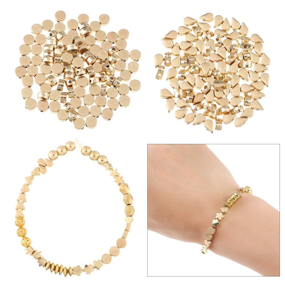 Set 100 Hạt Xỏ Lỗ Hình Ngôi Sao Dùng Để Làm Đồ Trang Sức Thủ Công