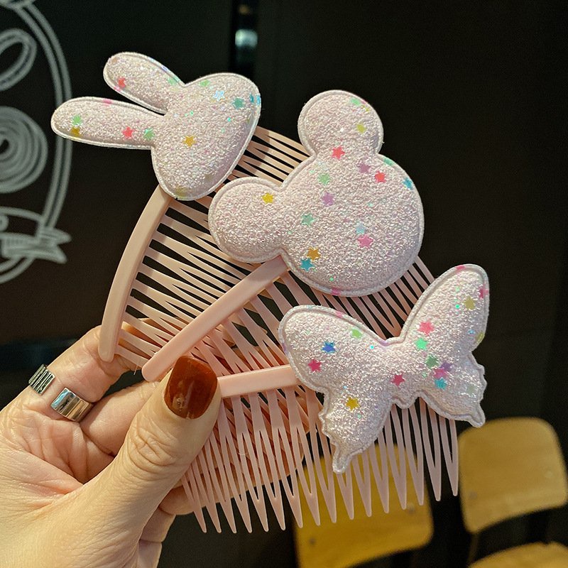 Cài Tóc Xước Tóc Cho Mẹ Và Bé Nhiều Màu Gắn Sticker Ngẫu Nhiên Phong Cách Hàn Quốc