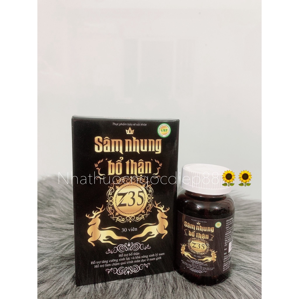 Sâm nhung bổ thận Z35 bổ thận, tăng cường sinh lực, tăng khả năng sinh lý nam giới (Hộp 30 viên )