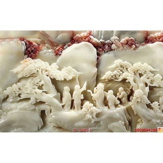 TRANH DÁN TƯỜNG 3D GIẢ NGỌC